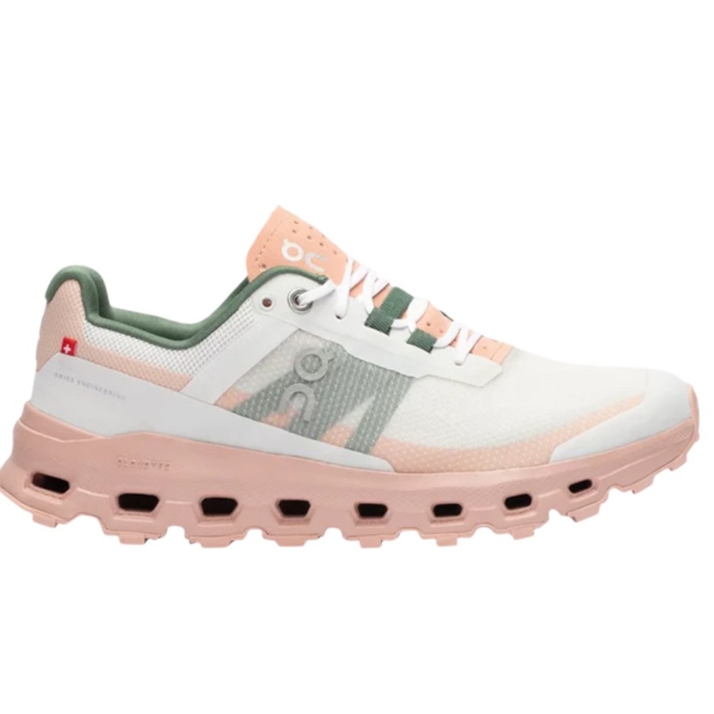 On running cloud vista frost/rose size 9